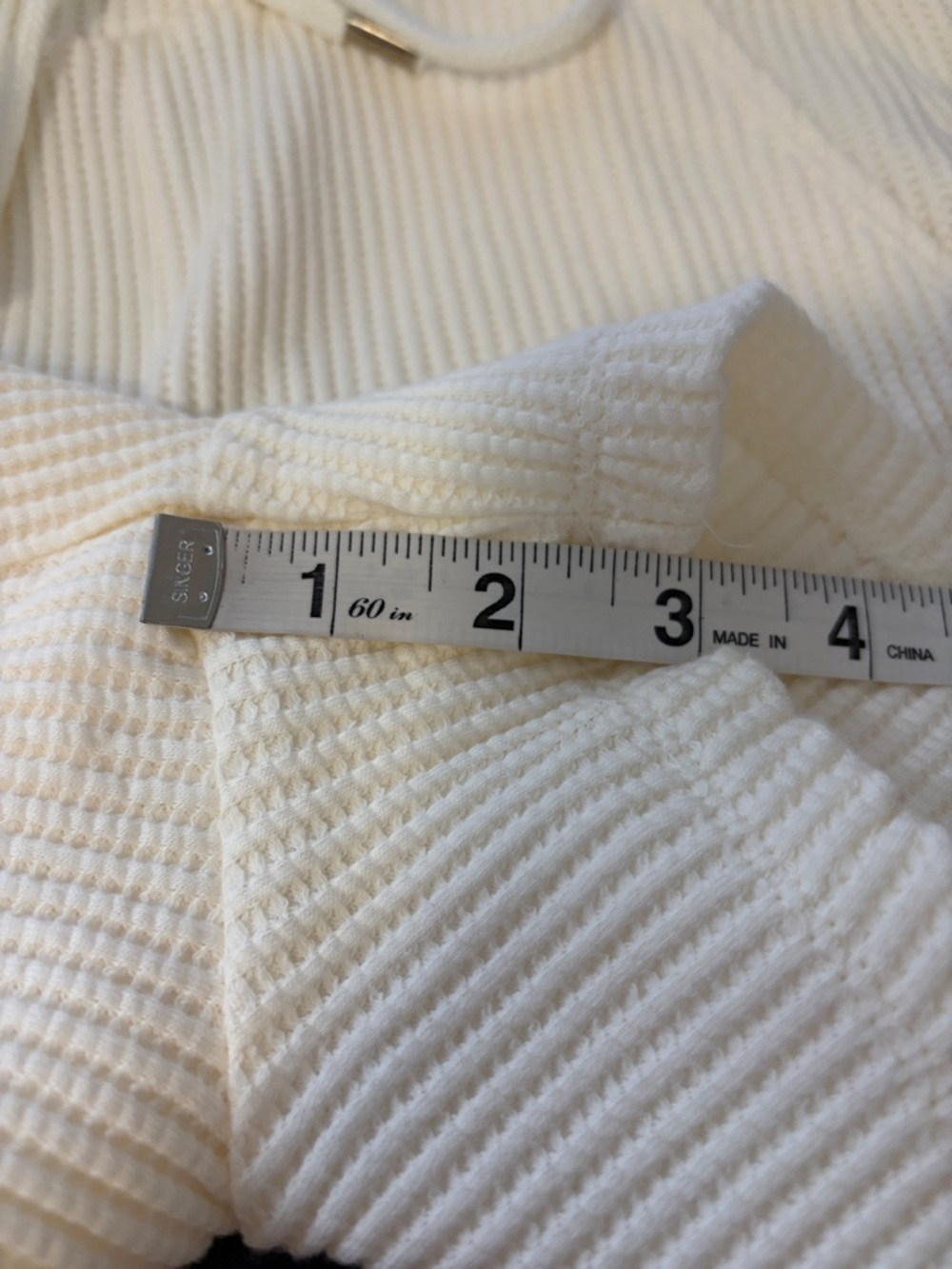 THE RANGE Waffle knit cotton blend shorts Ecru Cream Sz XS NEW - Picture 9 of 12